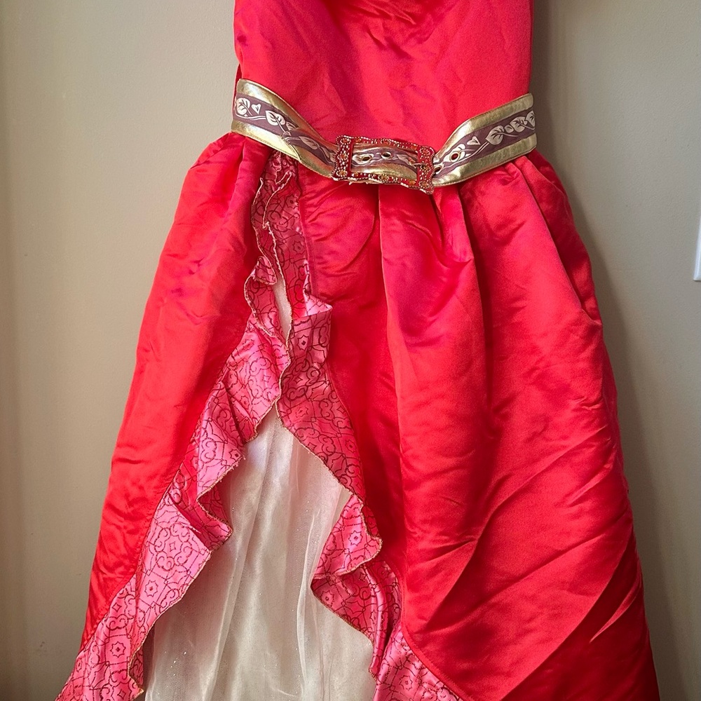 Disney Red and Pink Dress with Gold Details Elena Halloween